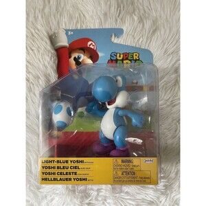 New Super Mario Light Blue Yoshi Toy